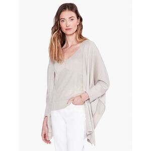 Nic + Zoe Lurex Cover Up Cardigan in Sandshell One Size